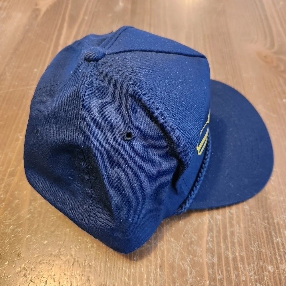 Vtg Roth Steel Corp Hat Home Of Super Shred Navy Blue Snapback Hat Cap NWOT OSFA